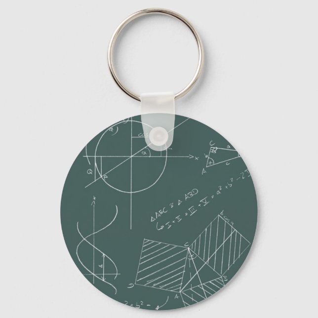 Chaveiro Quadro negro de matemática (Frente)