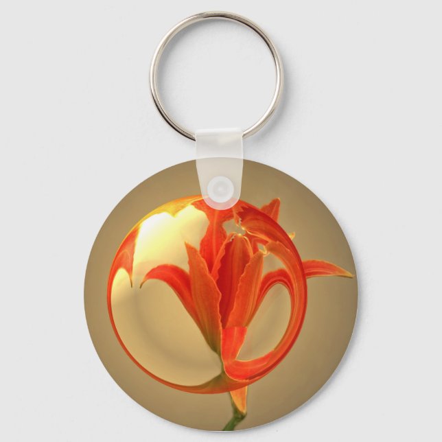 Chaveiro Quase Um Flor De Vidro (Frente)
