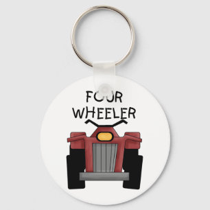 Chaveiro Quatro camisetas e presentes do veículo com rodas