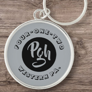 Chaveiro Quatro Um Dois Pgh Yinzer Esporte Personalizado Pa