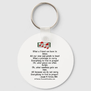 Chaveiro Que amigo nós temos em Jesus