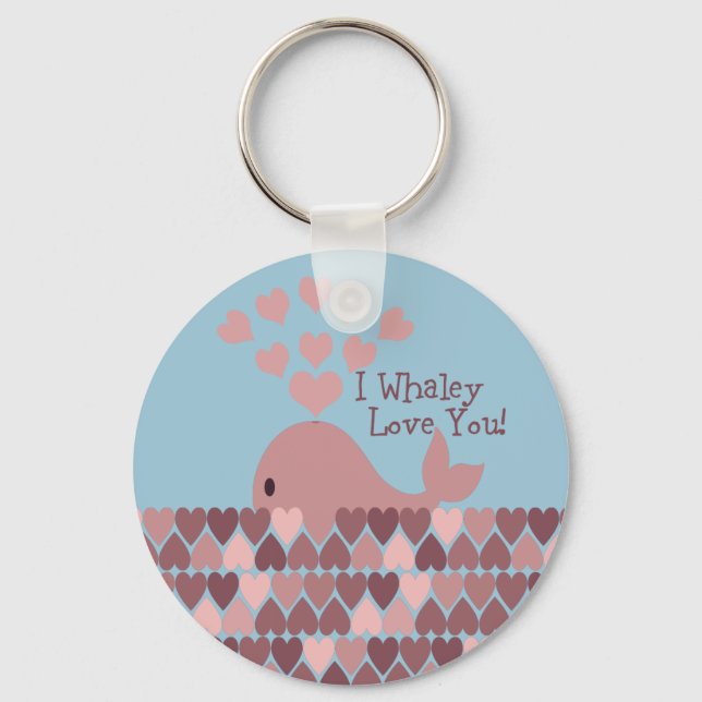 Chaveiro Que bom que eu te amo! design (Frente)