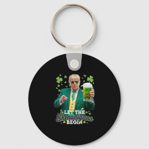 Chaveiro Que Comece as Travessuras Funny Trump St Patrick's