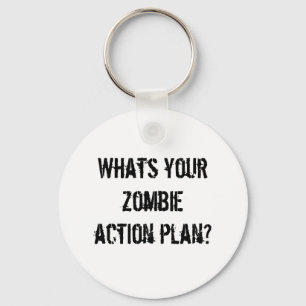 Chaveiro Que é seu plano de acção do zombi?