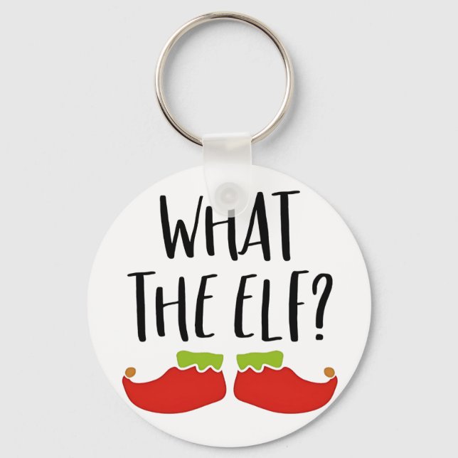 Chaveiro Que Feliz Natal Engraçado Elf Papai Noel (Frente)
