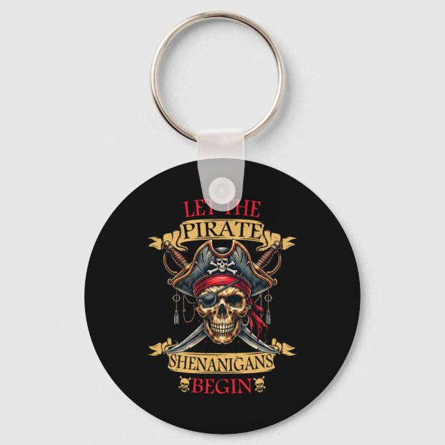 Chaveiro Que Os Piratas Shenanigans Comecem O Crânio De Hal (Frente)