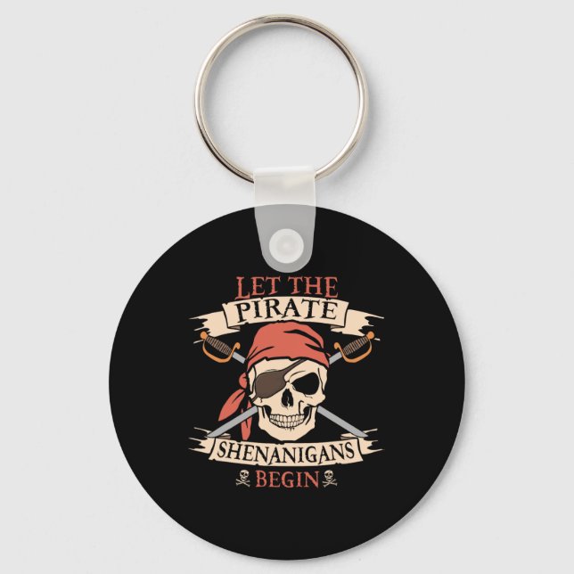Chaveiro Que Os Piratas Shenanigans Comecem O Crânio De Hal (Frente)