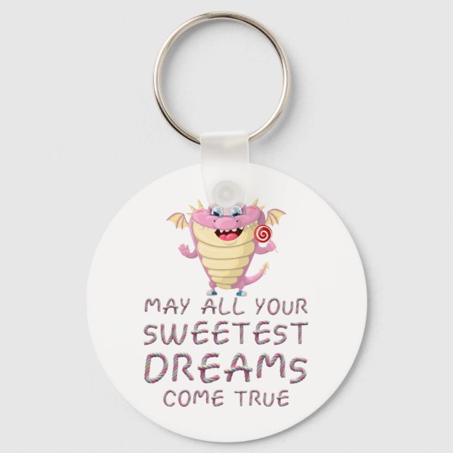Chaveiro Que Todos Os Seus Sonhos Mais Doces Se Tornem Engr (Frente)