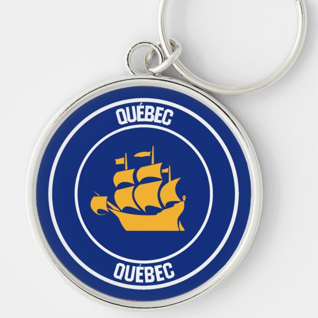 Chaveiro Quebec City Round Emblem (Frente)