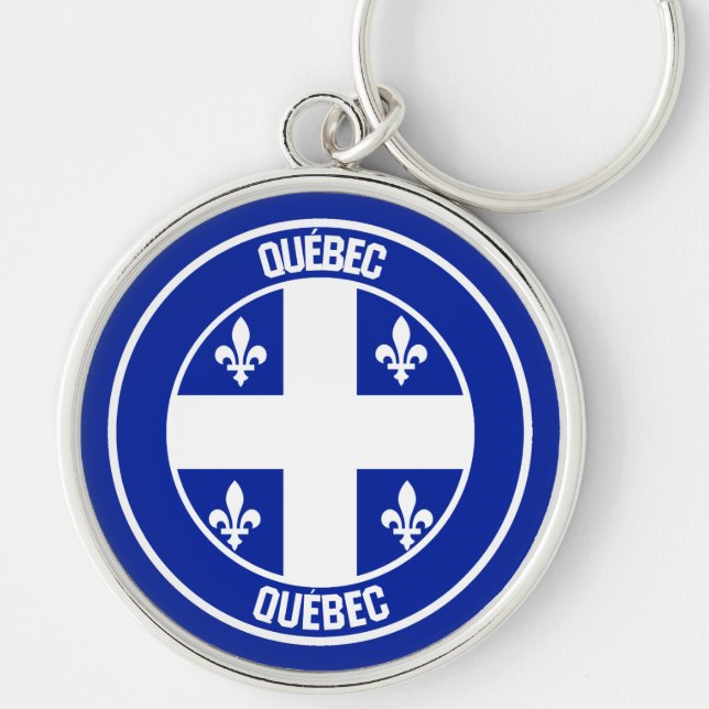 Chaveiro Quebec Round Emblem (Frente)