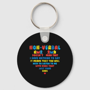 Chaveiro Quebra-cabeça de Ouvir Autismo Não-verbil Kid