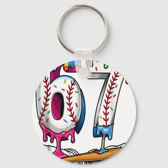 Chaveiro Quebra-cabeça do Menino de Beisebol Sorvete Derret (Frente)