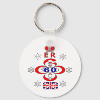 Chaveiro Queens Royal Jubilee stars design