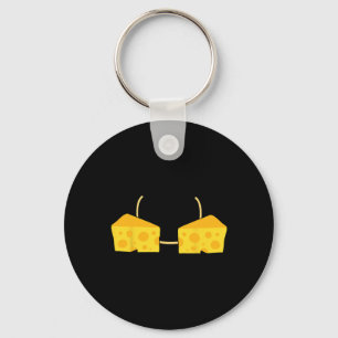 Chaveiro Queijo Bra Costume Fácil Comida Bonito presente no