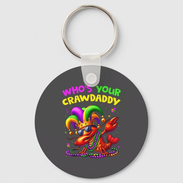 Chaveiro Quem É Seu Crawdaddy Lagostim Jester Contas Piada  (Frente)