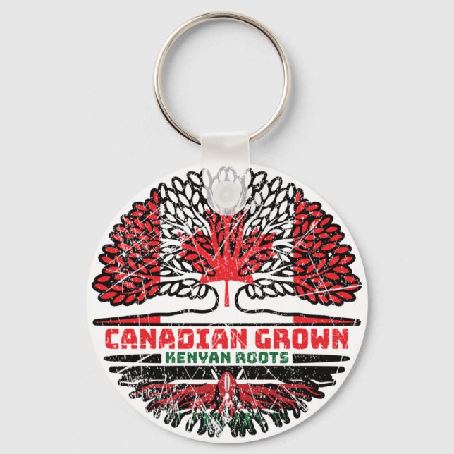 Chaveiro Quênia, Canadá, Canadá, Árvore Bandeira (Frente)