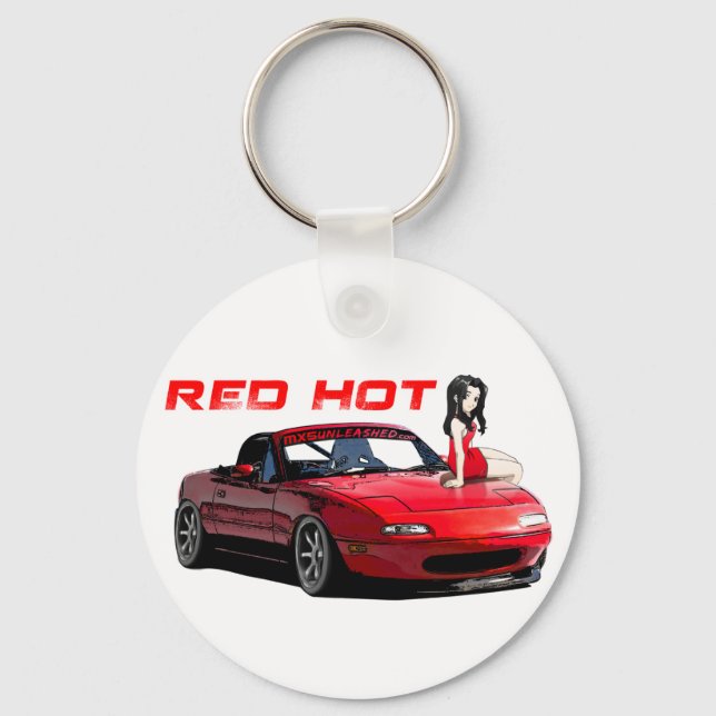 Chaveiro Quente Vermelho Miata MX-5 (Frente)