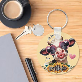 Chaveiro Querida, eu sou aquela Heifer, Lábios de vaca