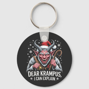 Chaveiro Querido Krampus, Posso Explicar o Natal Papai Noel