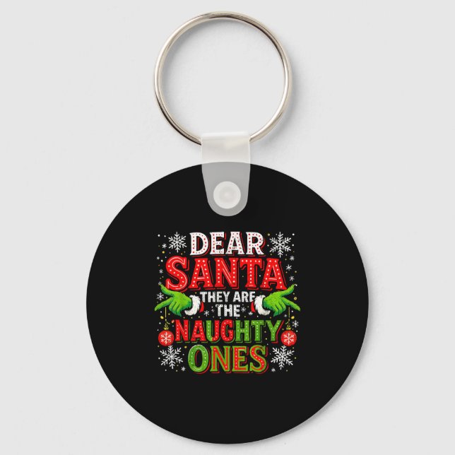 Chaveiro Querido Papai Noel Eles São Os Travessos Natal  (Frente)