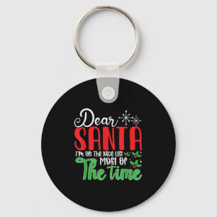 Chaveiro Querido Papai Noel Estou Na Lista Boa Na Maior Par