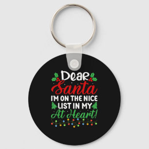 Chaveiro Querido Papai Noel Estou Na Lista Boa No Meu Coraç