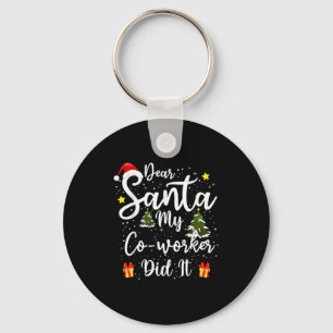 Chaveiro Querido Papai Noel Meu Colega de Trabalho Fez Isso
