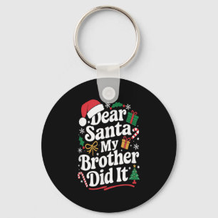 Chaveiro Querido Papai Noel Meu Irmão Fez Isso Humor de Nat
