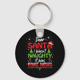 Chaveiro Querido Papai Noel Não Fui Travesso Foi Fake News 