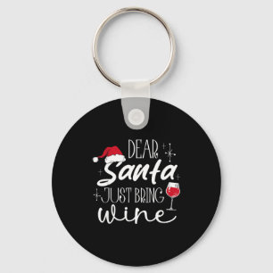 Chaveiro Querido Papai Noel Traga Apenas Vinho Natal Bebend