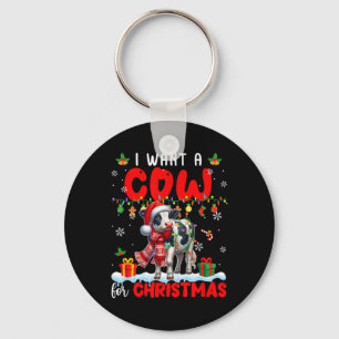 Chaveiro Quero Uma Vaca Para Papais noeis De Natal, Fazende