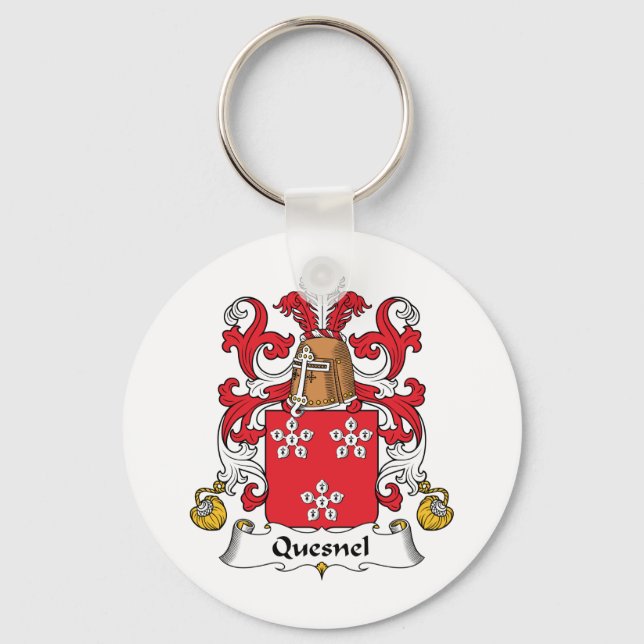 Chaveiro Quesnel Family Crest (Frente)