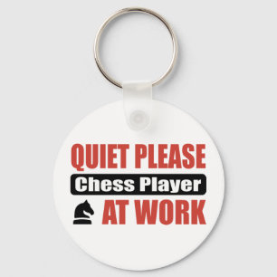 Chaveiro Quiet Please Chess Player At Work