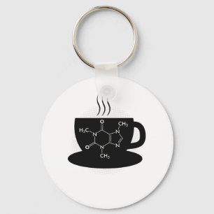 Chaveiro Química Caffeine Molecule