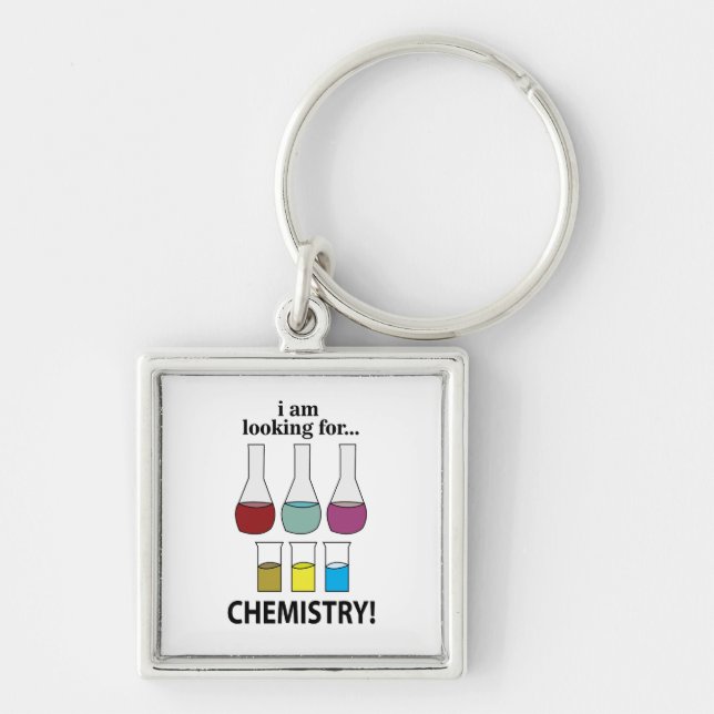 Chaveiro Química Engraçada Estou Procurando Química (Frente)
