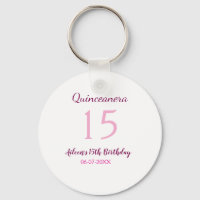 Quinceanera simples 15 de aniversário de fada rosa
