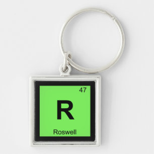 Chaveiro R - Roswell Novo México Tabela Periódica Química