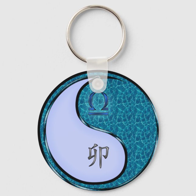 Chaveiro Rabbit Libra e Água (Frente)