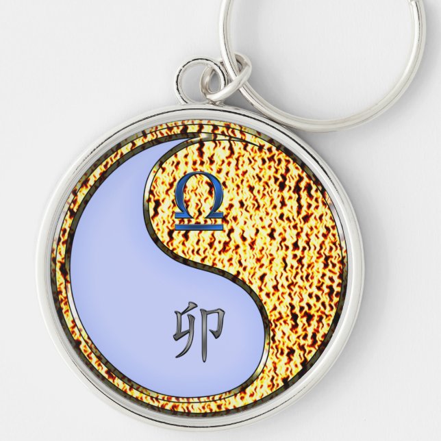 Chaveiro Rabbit Libra e Fogo (Frente)