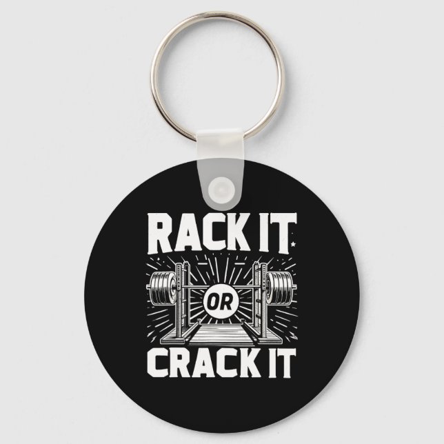 Chaveiro Rack Ou Crack Barbell Bodybuilding (Frente)
