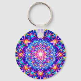 Chaveiro Radiant Kaleidoscope Mandala –Color Harmony Charm