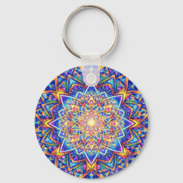 Chaveiro Radiant Kaleidoscope Mandala – Color Harmony Keych