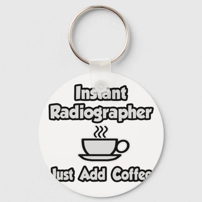 Chaveiro Radiógrafo instantâneo .. Apenas adicione café (Frente)
