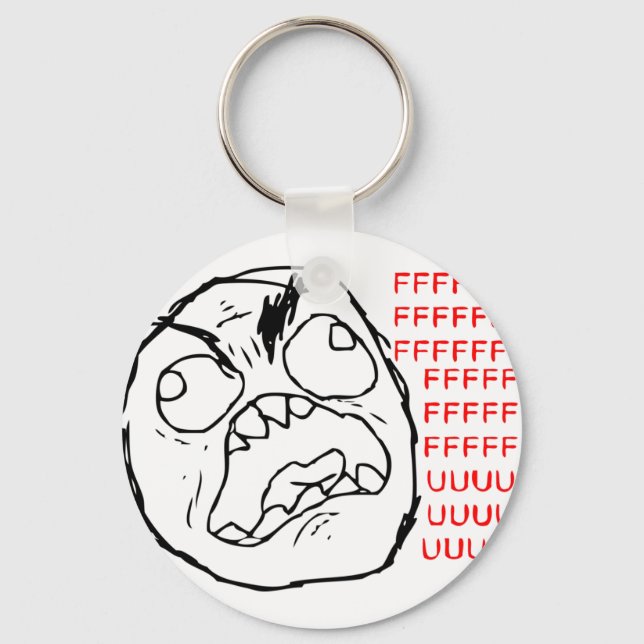 Chaveiro Rage Face Original (Frente)