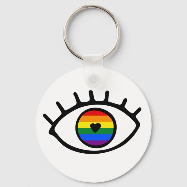 Chaveiro Rainbow Eye (Frente)