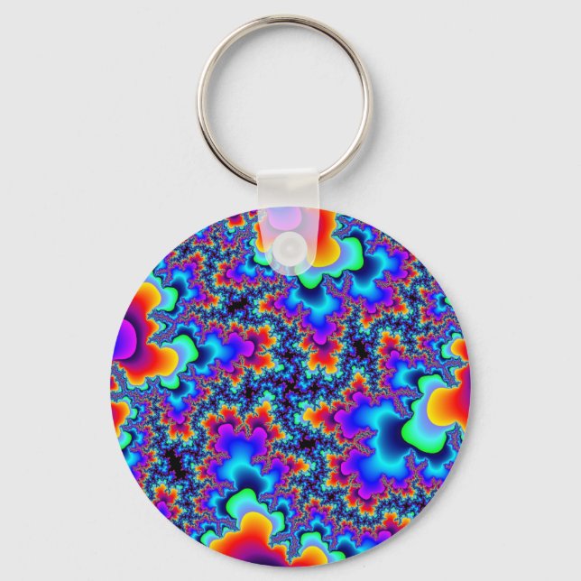 Chaveiro Rainbow Fractal (Frente)