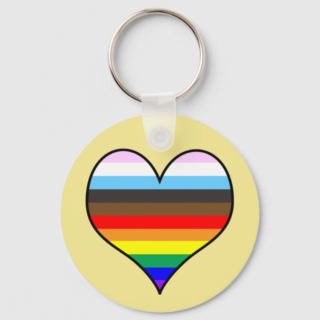 Chaveiro Rainbow Heart (Frente)