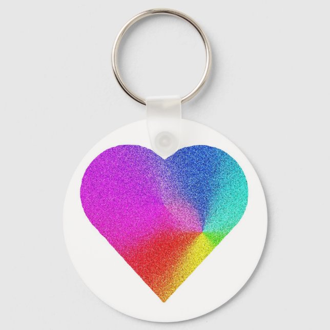Chaveiro Rainbow Heart (Frente)