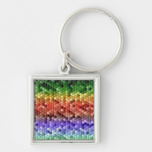 Chaveiro Rainbow Mosaic Pattern