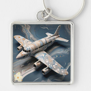 Chaveiro "Rainbow Radiance: The Marble Airliner"